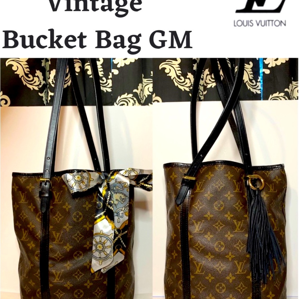 Authentic Louis Vuitton Bucket Bag-Boho Style!